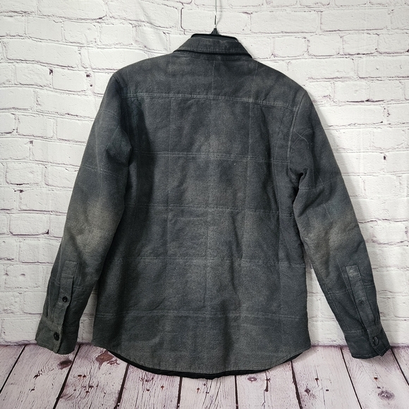 Rip Curl Quilted Fabric Jacket Stoned Washed Blue With PockeSnap Buttons Small - Picture 6 of 11